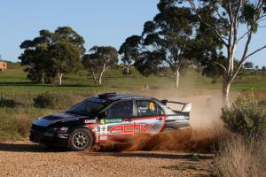 Justin Dowel on his way to his maiden win in a round of the Bosch ARC at Scouts Rally SA